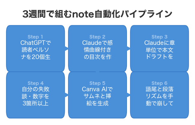 3週間で組むnote自動化パイプライン