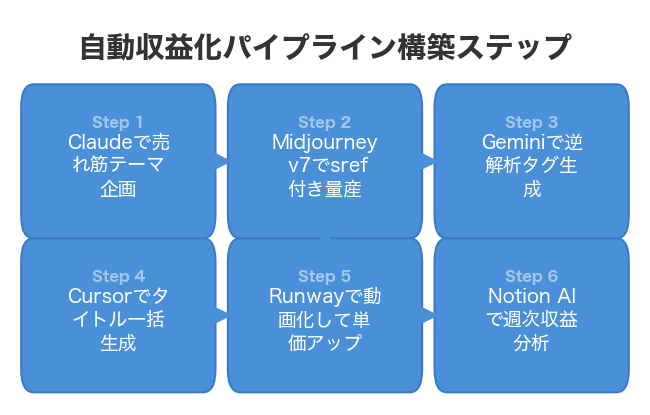 自動収益化パイプライン構築ステップ