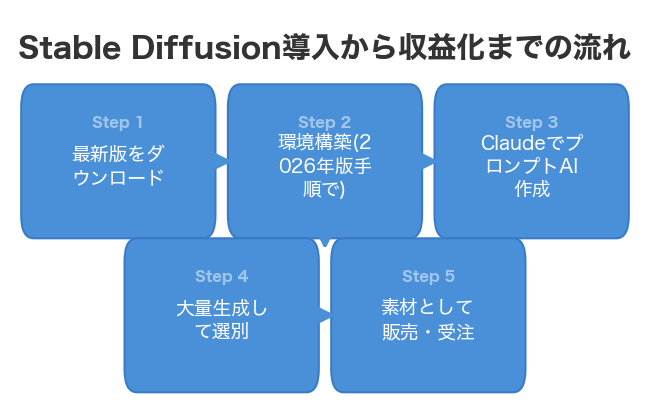 Stable Diffusion導入から収益化までの流れ