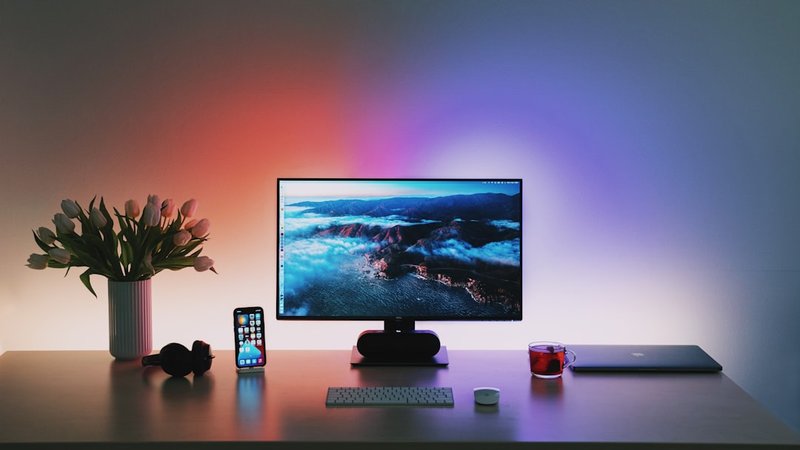 Stable Diffusion workspace with multiple monitors
