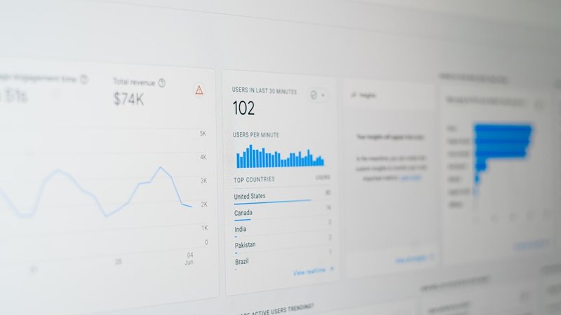 チャンネル分析データを確認する様子