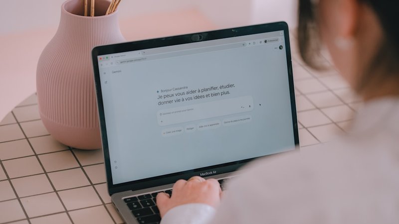 AIで資格勉強する様子