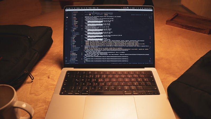 developer laptop AI coding productivity workspace